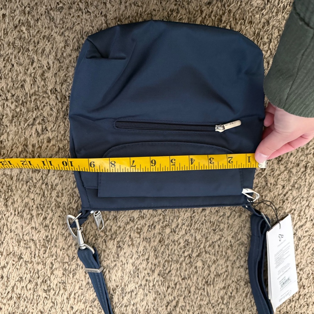 Travelon Anti-Theft Crossbody Bag Women Navy Blue NEW RFID Classic Collection - Picture 7 of 8